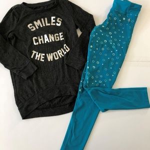 Girls athletic matching set